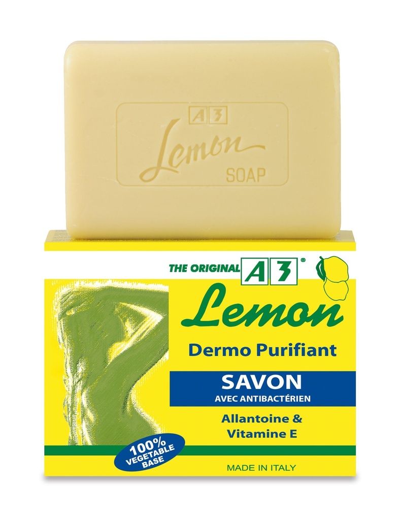 [22988] A3 Bar Soap Lemon Dermo Purifying Soap 200g