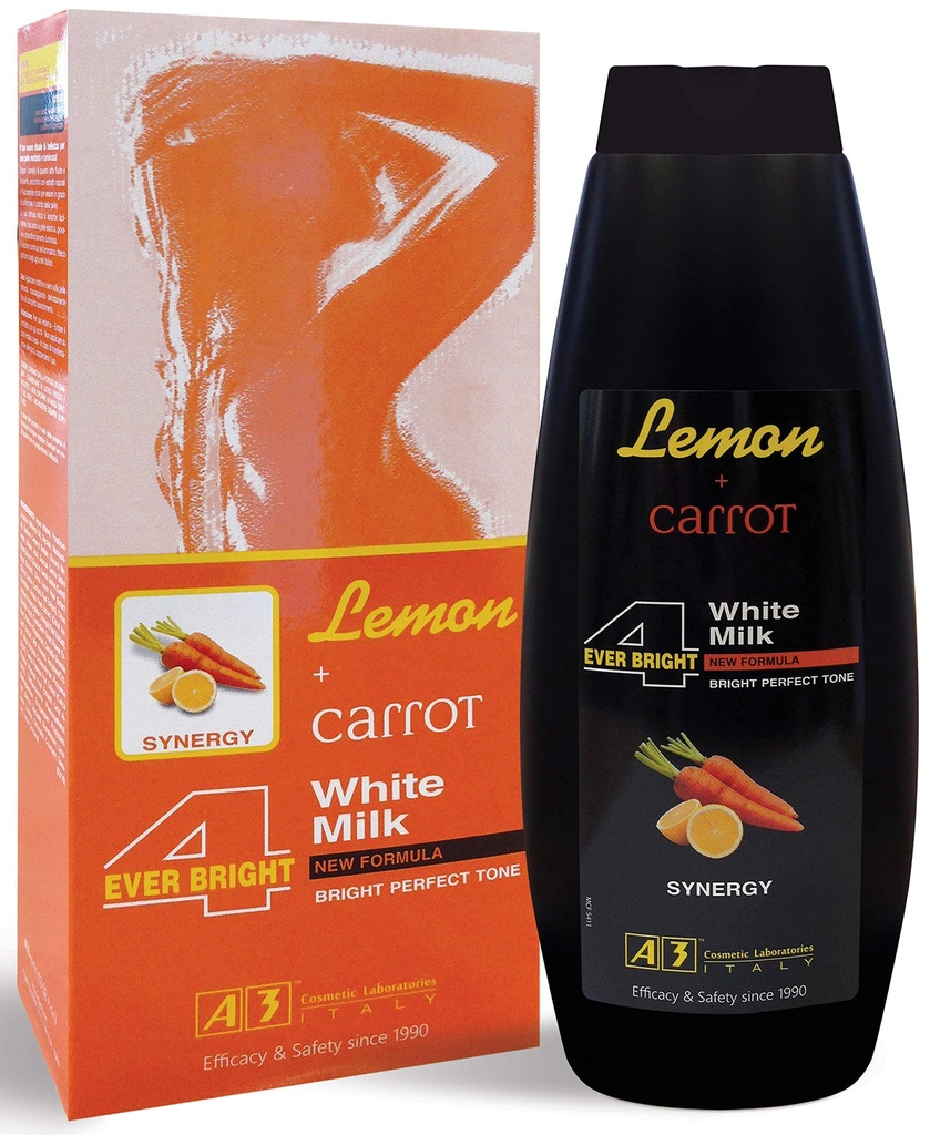 [21532] A3 Body Milk Lemon + Carrot Milk 400ml