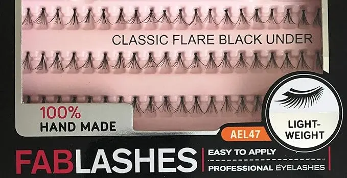 [12087] Absolute Eyelashes Fabulashes Classic Flare Black Under AEL47 