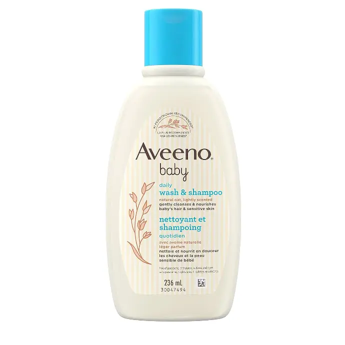 [21908] Aveeno Baby Wash & Shampoo Natural Oat Extract 12oz