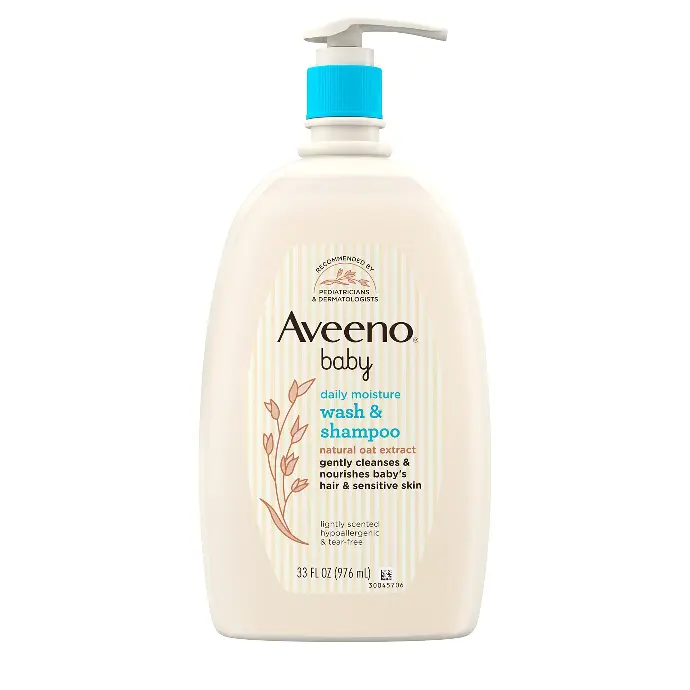 [21907] Aveeno Baby Wash & Shampoo Natural Oat Extract 33oz