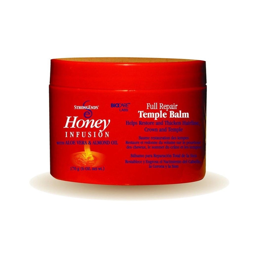 BioCare Labs Strong Ends Honey Infusion Full Repair Temple Balm 6oz