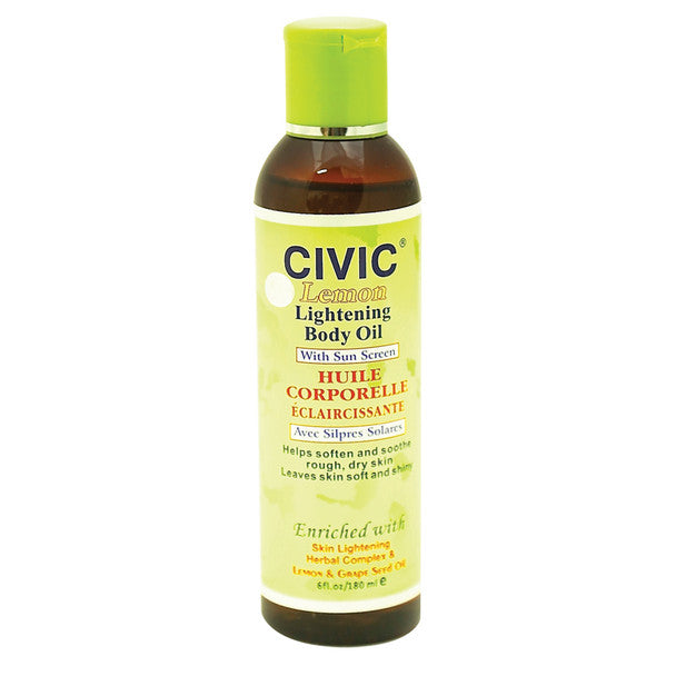 Civic Lemon Lightening Body Oil with Sun Screen 180 ml