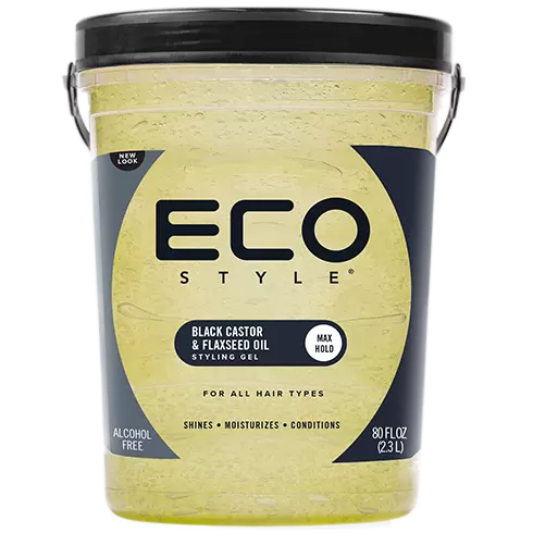 [20453] Eco styler Styling Gel Black Castor & Flaxseed Oil 5Lbs