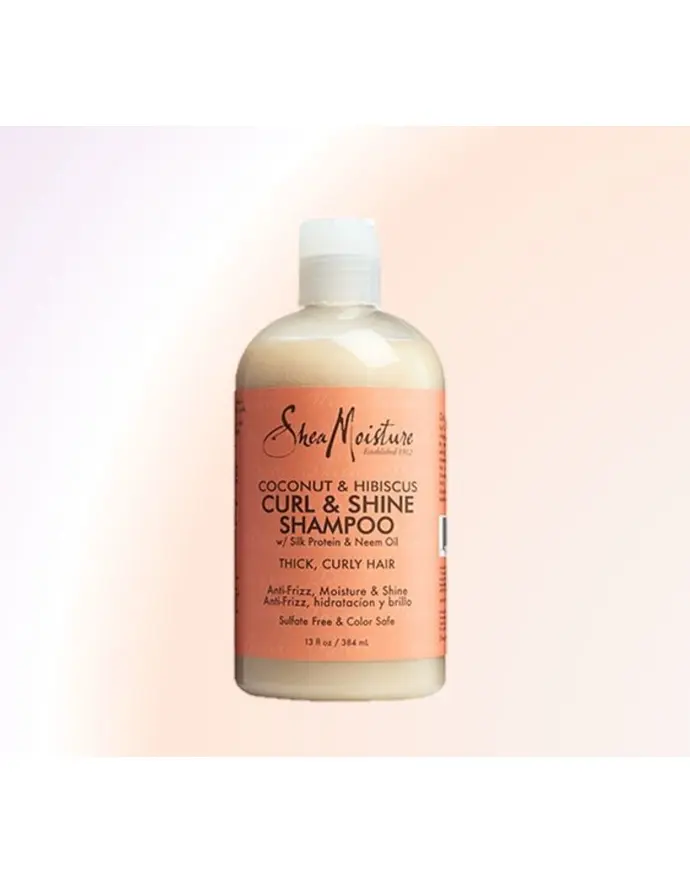 [15384] Shea Moisture Coconut & Hibiscus Curl & Shine Shampoo 384ml