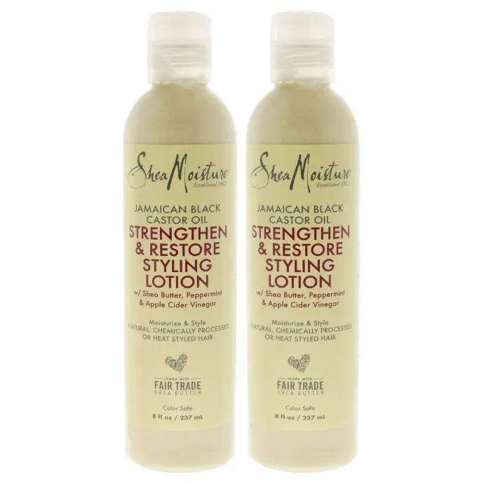 [16237] Shea Moisture Jamaica Black Castor Oil Strengthen Grow & Restore Styling Lotion 384ml