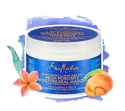 [21634] Shea Moisture Mongongo & Hemp Seed Oils High Porosity Moisture Correct Masque 340g