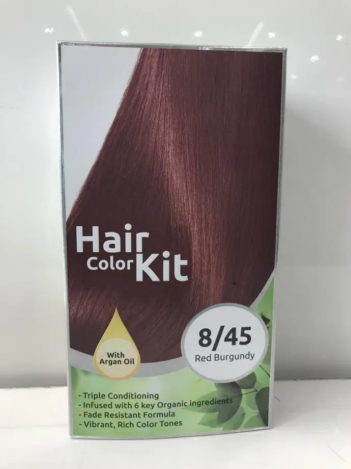 Somma Professional Hair Color Kit 8/45 Red Burgundy 