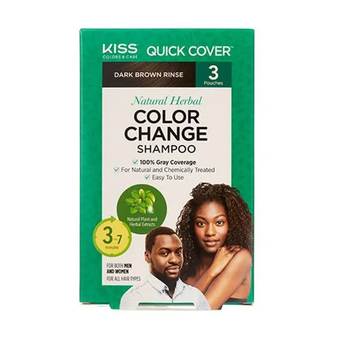 [25056] Red By Kiss Color Change Shampoo Dark Brown Rinse CCS02