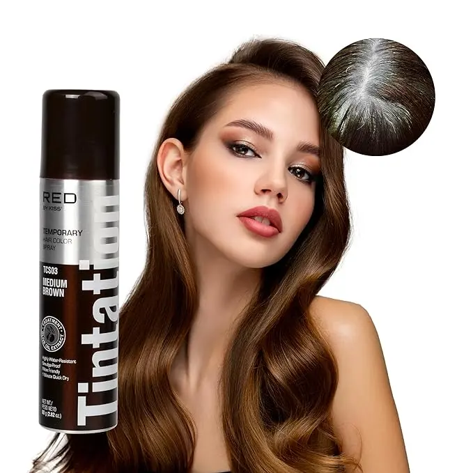 [25090] Red By Kiss Tintation Color Spray Medium Brown TCS03